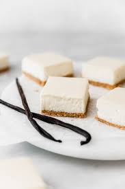 Last of all, give it a good few hours until you remove. Vanilla Bean Cheesecake Bars Cravings Journal