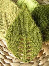 Stockinette stitch has a tendency to curl, so it's often surrounded by some kind of border that lays flat. Knit Leaves From Ravelry The Pattern Co 3 Stitches Purl One Row Leaf Bottom Working Stockinette St On All Kn Knitted Flowers Knitting Knitting Yarn