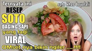 Check spelling or type a new query. Resep Soto Daging Sapi Kuah Bening Khas Boyolali Youtube