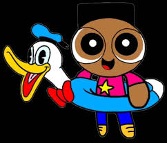 Masun Sanchez with a Donald Duck Toy 2023 Png by Masun1999