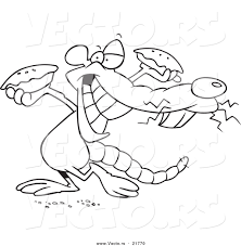 We have 77+ amazing background pictures carefully picked by our community. Vector Of A Cartoon Rat Holding Up Pies Outlined Coloring Page By Toonaday 21770