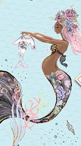 Ilustracion De Sirena Embarazada Mermaid Drawings Mermaid Illustration Mermaid Art