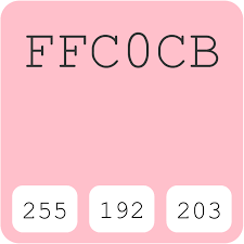 1.00 and the lightness value of ff6eb4 is 0.72. Pink Ffc0cb Hex Color Code Rgb And Paints