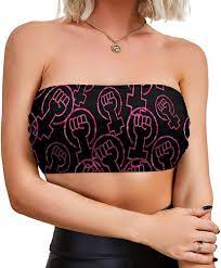 Amazon.com: Feminist Fist Power Strapless Bras for Women Bandeau Comfort  Tube Top with Built in Bra S : Clothing, Shoes & Jewelry
