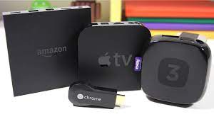 Amazon Fire Tv Vs Apple Tv Vs Roku 3 Vs Google Chromecast Full Comparison Apple Tv Streaming Devices Amazon Fire Tv