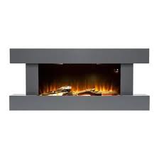 Amazon's choice r.w.flame 36 inch recessed and wall mounted electric fireplace, ultra thin ad low noise, fit for 2 x 4 and 2 x 6 stud, remote control with timer,touch screen,adjustable flame color and speed 3,858 $244 Amberglo Grey Wall Mounted Electric Fireplace Suite With Log Pebble Fuel Bed Furniture123 In 2020 Electric Fireplace Suites Fireplace Suites Fireplace