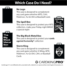 In the same way a bullet doesn't do you any good on its own, a spell must be. The Spell Box Pro Professional Storage Case Card King Pro