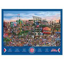 You can return the item for any reason in new and unused condition: Mlb Chicago Cubs 500pc Find Joe Journeyman Puzzle Mlb Chicago Cubs Chicago Cubs Chicago