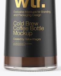 Download Cold Brew Coffee Bottle Mockup In Bottle Mockups On Yellow Images Object Mockups PSD Mockup Templates