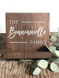 Personalized Cookbook Stand Cook Book Holder Kitchen Tablet Etsy Cook Book Stand Cookbook Holder Personalized Cookbooks