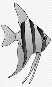 Simple drawing fish outline simple fish drawing image campradio org. Animals Outline Drawing Cartoon Angel Fish Angel Fish Black And White Free Transparent Png Clipart Images Download