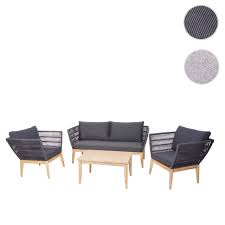 With a comfy sofa and armchair, you can get a comfy seat all to yourself and make room for others, too. Gartengarnitur Hwc H55 Lounge Set Sofa Sitzgruppe Seilgeflecht Massivholz Akazie Spun Poly Kissen Dunkelgrau Kaufen Bei Mendler Vertriebs Gmbh