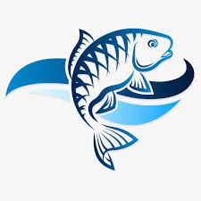 Blue Fish Png And Vector Seni Animasi Seni Ikan