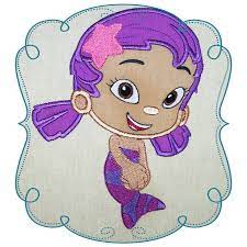 Bubble Guppies Applique machine Embroidery design pattern-INSTANT DOWNLOAD