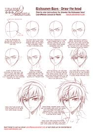 Naruto is another very popular character. Learn Manga Bishounen Boys Draw The Head By Naschi On Deviantart