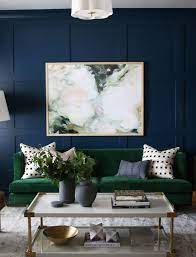 Blue green living room sofa beside one large potted plant! Pin On Colors