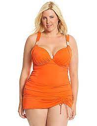 Swim Tank With Built In Plunge Bra Plus Size Swimsuits Plus Size Swimwear Plus Size