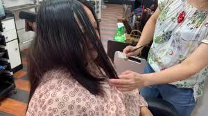 Layers are a great way to add volume, interest, and movement to a haircut. V Shape Hair Cut With Very Thick Hair Hk Indra Grg Youtube