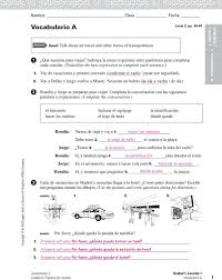 3 answer the following question in a complete sentence. Vocabulario A 1 Que Necesito Para Viajar Subraya La Mejor Expresion Entre Parentesis Para Completar Pdf Descargar Libre