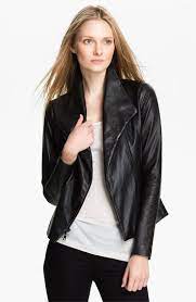 Vince Leather Scuba Jacket Nordstrom Leather Jackets Women Leather Jacket Lamb Leather Jacket