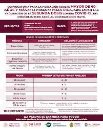 Secretaria De Salud De Veracruz On Twitter A Los Habitantes De Poza Rica A Partir Del Miercoles 28 De Abril Iniciara La Aplicacion De La Segunda Dosis De La Vacuna Contra Covid 19