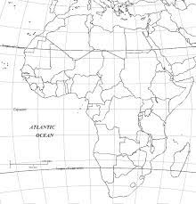 Online educational lessons teach african countries, perfect for online learning and web education & home schooling. African Blank Map