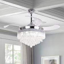 On this holmes how do i, we install a ceiling fan with remote in light. 46 Inch Crystal Led Ceiling Fan 4 Blades Remote And Light Kit Included