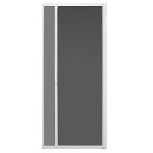 The luminaire retractable screen door is 80 inches tall and fits door widths between 32 and 36 inches but can be easily modified for doors less than 32 inches as well. Novascreen Retractable Sliding Screen Door White Ppnova56 Rona