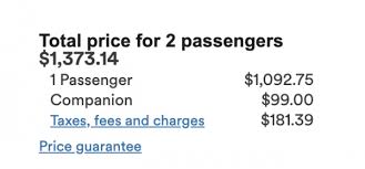 Valid for one companion fare from $121 (usd) ($99 base fare plus taxes and fees from $22 depending on your alaska airlines flight itinerary). The Complete Guide To The Alaska Airlines Companion Fare Nerdwallet