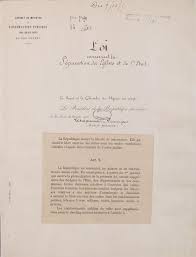 The 1905 french law on the separation of the churches and state (french: File Loi De Separation Des Eglises Et De L Etat Page 1 Archives Nationales Ae Ii 2991 Jpg Wikimedia Commons