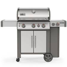Weber Genesis Ii S 335 3 Burner Propane Gas Grill In Stainless Steel 61006001 The Home Depot In 2020 Propane Gas Grill Gas Grill Covers Gas Grill