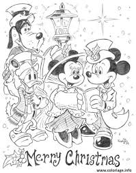 Découvre les coloriages de tous tes héros disney préférés. Coloriage Mickey Minnie Donald Goofy Disney Noel Dessin Noel Disney A Imprimer