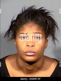 This undated photo provided by the Las Vegas Metropolitan Police Department  shows Veronica Houck. Las Vegas police said Tuesday, Oct. 13, 2015, that  Houck and Jamar Webb were arrested in Minden, La.