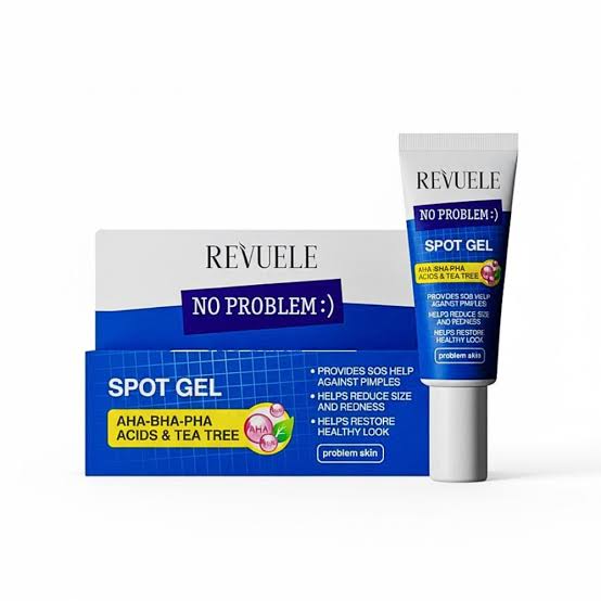 REVUELE NO PROBLEM SPOT GEL AHA-BHA-PHA ACIDS AND TEA TREE, 25 ML
