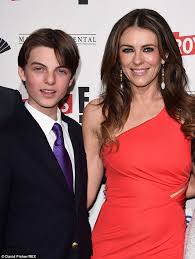 Elizabeth jane hurley is commonly known as elizabeth hurley is an english businesswoman, actress, and model. Liz Hurley Brings 12 Year Old Son Damian As Date To Premiere Of The Royals Daily Mail Online