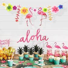 Viktoriya porechnaya with you on the lindy's blog today! Summer Tropical Luau Party Aloha Banner Bunting Garlands Hawaiian Beach Theme Birthday Party Decoration Kids For Flamingo Party Party Diy Decorations Aliexpress