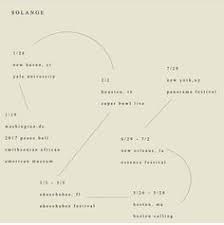 Solange A Seat At The Table Tour Schedule Design Graphic Design Posters Schedule Design Album Design