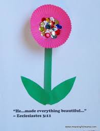 Preschool Crafts Mothers Day Cupcake Liner Flowers Awana Cubbies Bear Hug 3 Craft In 2020 Flower Crafts Preschool Flower Crafts Awana Crafts