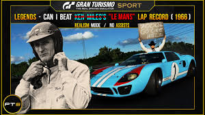 Ken miles and bruce mclaren (gt/106 mk ii) 24 heures du mans 1965, photo by dave friedman. Gt Sport Legends Can I Beat Ken Miles Lap Record Le Mans 66 Ford Gt40 Visor Cam Set Up Youtube