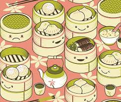 Cute Dim Sum Bamboo Steamer Illustration Dim Sum Food Illustrations Illustration Food