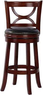amoyland menis bar stools with back 29 inch height upholstered nailhead seat swivel barstool kitchen b backs 10x10 floor plans island