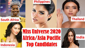 Until 2020, the organization also ran miss usa and miss teen usa, until the licenses were purchased by crystle stewart. Africa Asia Pacific Top Candidates Miss Universe 2020 Swimsuit Evening Gown Interview Own That Crown