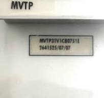 GE Alstom Mvtp AREVA MVTP31V1CB0751E Busbar Supervision Relay