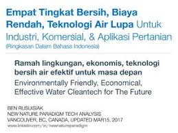 Kebanyakan insinyur memprediksikan bahwa ini akan terus berkembang. Calameo Empat Tingkat Bersih Biaya Rendah Teknologi Air Lupa Untuk Industri Komersial Aplikasi Pertanian Ringkasan Dalam Bahasa Indonesia
