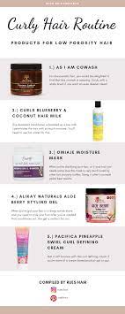 Curly Hair Routine For Low Porosity Hair Products Low Porosity Hair Products Low Porosity Hair Care Curly Hair Routine