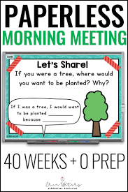 I loved taking my third graders for a field trip to fourth grade at the end of the year. Morning Meeting Slides Google Classroom Distance Learning Back To School Morning Meeting Activities Morning Meeting Meeting Activities