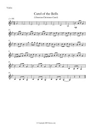 Carol Of The Bells Carol Of The Bells Violin Sheet Music Violin Sheet