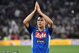 #chucky lozano #hirving lozano #mexico nt. Napoli New Boy Hirving Lozano Touched By Cristiano Ronaldo Gesture After Juventus Defeat Daily Mail Online
