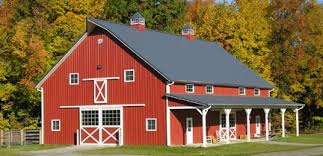 Charcoal pole barn with black roof. Project Gallery Metal Roofing Systems Fabral Post Frame