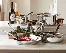 All Clad D5 Stainless Steel 10 Piece Cookware Set Cookware Set Gourmet Cookware Kitchen Cookware
